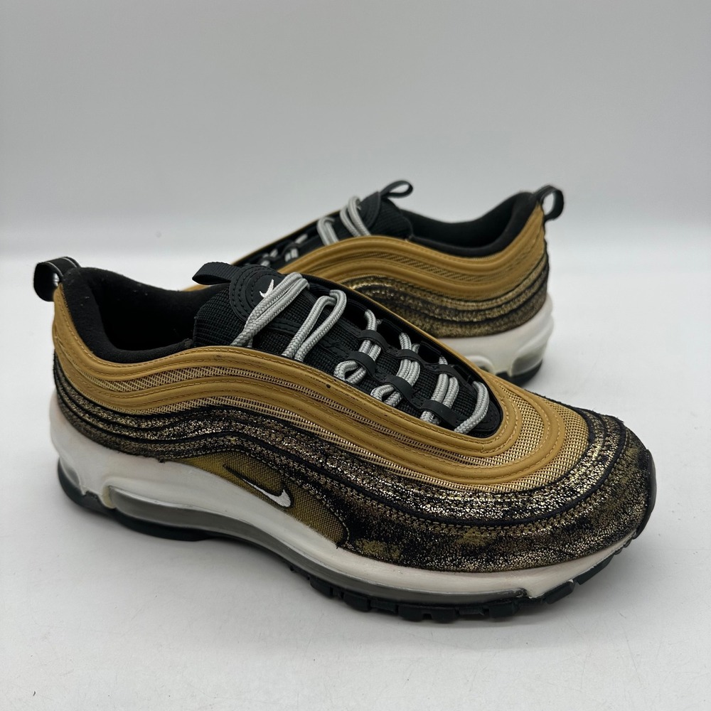 Nike DO5881-700 Women Size 9 Gold Black Air Max 97 Golden Gals Running Shoes